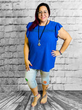 Kurze Jeanshose Flower - CurvyRausch - Neuheit - Plus Size Damenmode