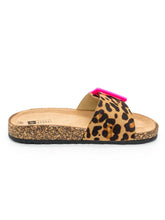 Leopard - Sandalen mit Pinker Schnalle - CurvyRausch - Neuheit - Plus Size Damenmode