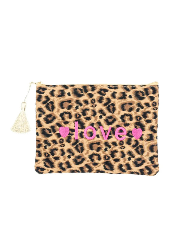 Leopard - Täschle mit Love - Stickerei - CurvyRausch - Plus Size Damenmode