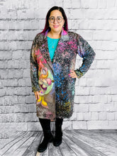 Mantel mit Daisy Print - CurvyRausch - Neuheit - Plus Size Damenmode