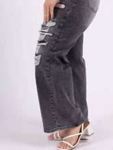 Monday Premium Jeans – Destroy Look in Anthrazit – in großen Größen von CurvyRausch. Stylische Plus Size Fashion für kurvige Frauen.