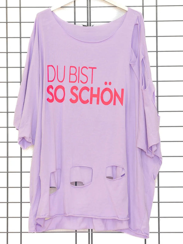 Oberteil mit Cuts - Du bist so schön - CurvyRausch - Neuheit - Plus Size Damenmode