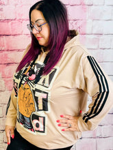 Oversize Hoodie mit Strass & Streifen – in großen Größen von CurvyRausch. Stylische Plus Size Fashion für kurvige Frauen.