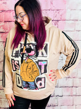 Oversize Hoodie mit Strass & Streifen – in großen Größen von CurvyRausch. Stylische Plus Size Fashion für kurvige Frauen.