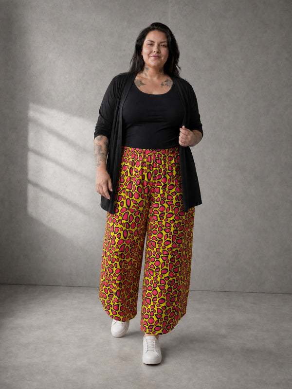 Pumphose Neon Leo Love mit Gummizugbund – zweite Ansicht