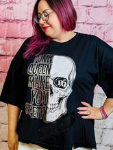 Punk Queen Shirt mit Totenkopf – in großen Größen von CurvyRausch. Stylische Plus Size Fashion für kurvige Frauen.