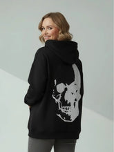 Rockige Skull Sweatjacke mit Glitzer - Style – in großen Größen von CurvyRausch. Stylische Plus Size Fashion für kurvige Frauen.