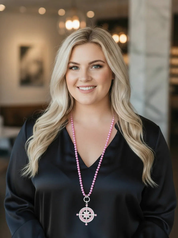 Rosa Variokette mit Sternanhänger – in großen Größen von CurvyRausch. Stylische Plus Size Fashion für kurvige Frauen.