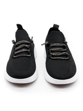 Schwarz - Glitzer Sneakers – bequem, stylisch & leicht – in großen Größen von CurvyRausch. Stylische Plus Size Fashion für kurvige Frauen.