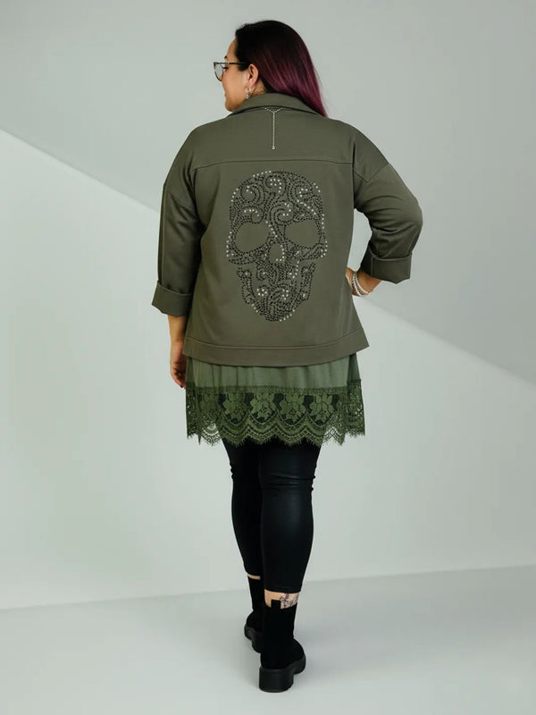 Skull Jacke im Jeansjäckle-Look – zweite Ansicht
