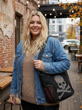 Strass Shopper XXL mit Leoprint – Große Umhängetasche – in großen Größen von CurvyRausch. Stylische Plus Size Fashion für kurvige Frauen.