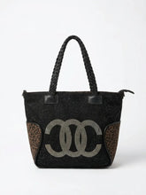 Strass Shopper XXL mit Leoprint – Große Umhängetasche – in großen Größen von CurvyRausch. Stylische Plus Size Fashion für kurvige Frauen.