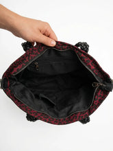 Strass Shopper XXL mit Leoprint – Große Umhängetasche – in großen Größen von CurvyRausch. Stylische Plus Size Fashion für kurvige Frauen.