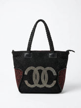 Strass Shopper XXL mit Leoprint – Große Umhängetasche – in großen Größen von CurvyRausch. Stylische Plus Size Fashion für kurvige Frauen.