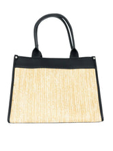 Stylische Schultertasche mit Bast - Optik – in großen Größen von CurvyRausch. Stylische Plus Size Fashion für kurvige Frauen.