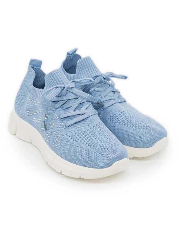Stylische Sockensneaker mit Strasssteinchen – zweite Ansicht