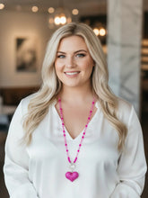 Variokette Herz Pink – Strass & Glitzer – in großen Größen von CurvyRausch. Stylische Plus Size Fashion für kurvige Frauen.