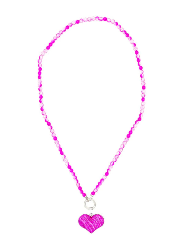 Variokette Herz Pink – Strass & Glitzer – zweite Ansicht