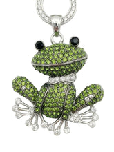 Varioset Frosch mit Strass - Anhänger in Grün – in großen Größen von CurvyRausch. Stylische Plus Size Fashion für kurvige Frauen.