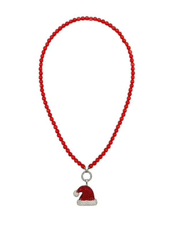 Varioset Weihnachtsmütze mit festlichem Strass - Anhänger – in großen Größen von CurvyRausch. Stylische Plus Size Fashion für kurvige Frauen.