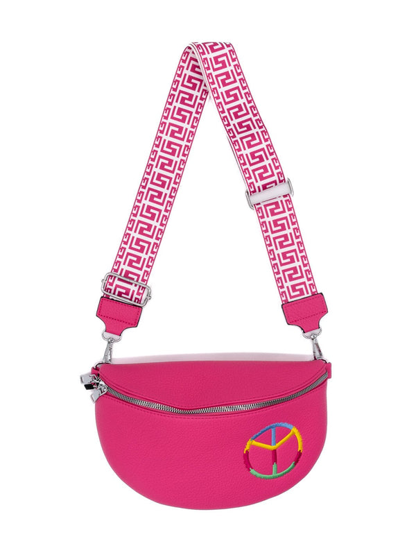 BAG mit gesticktem Peace - Zeichen – in großen Größen von CurvyRausch. Stylische Plus Size Fashion für kurvige Frauen.