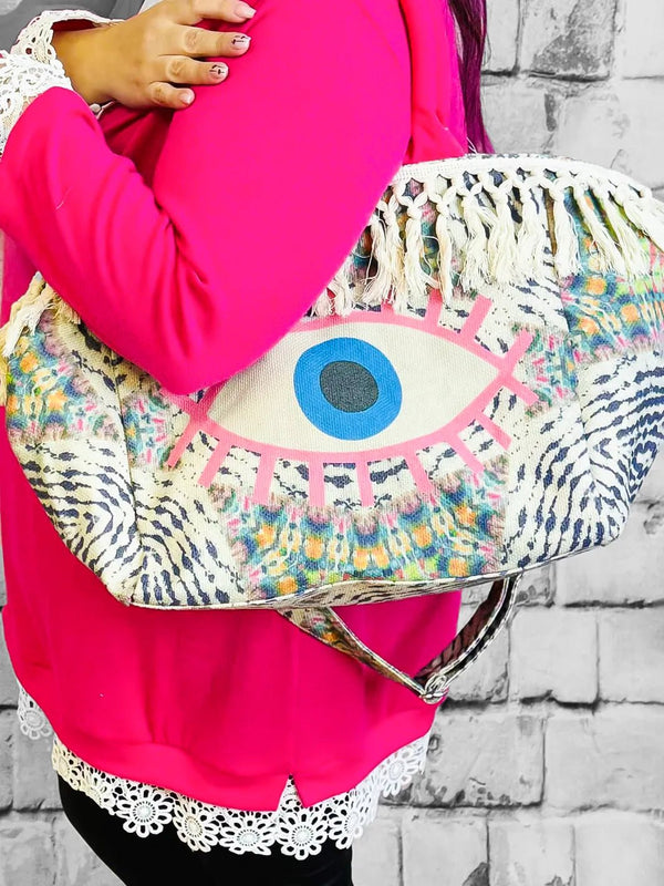 Bohoo - Shopper 'Eye' Tasche - CurvyRausch - Plus Size Damenmode