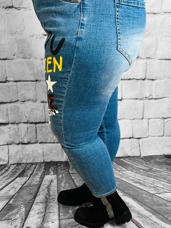 "Colorful" Jeans in XL | Vielseitig, Trendy & Komfortabel - CurvyRausch - Plus Size Damenmode