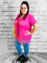 Elegante Uni - Shirts mit Spitzenakzent - CurvyRausch - Plus Size Damenmode