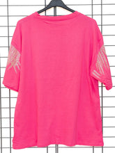 Engelsflügel - Shirt mit Strass – Himmlisches Pink - CurvyRausch - Plus Size Damenmode