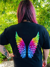 Engelsflügel Shirt Rainbow mit CurvyAngel by CurvyRausch - CurvyRausch - Plus Size Damenmode