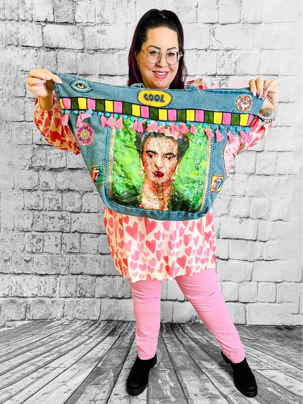 Frida Kahlo Shopper – Exklusive Boutique Ware - CurvyRausch - Plus Size Damenmode
