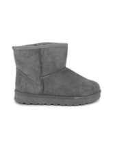 Gefütterte Boots in grau - CurvyRausch - Plus Size Damenmode