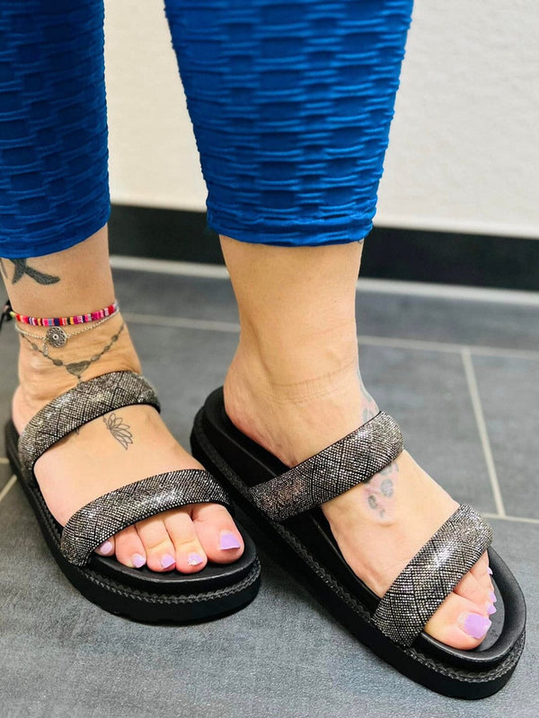 Glitzer-Glamour Schläppchen | 36 - 41 – zweite Ansicht