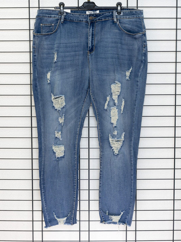 Jeans mit Cuts – zweite Ansicht