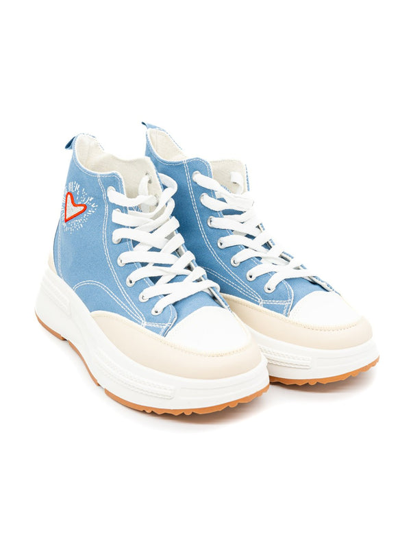Jeans-Sneaker mit Herzchen – zweite Ansicht