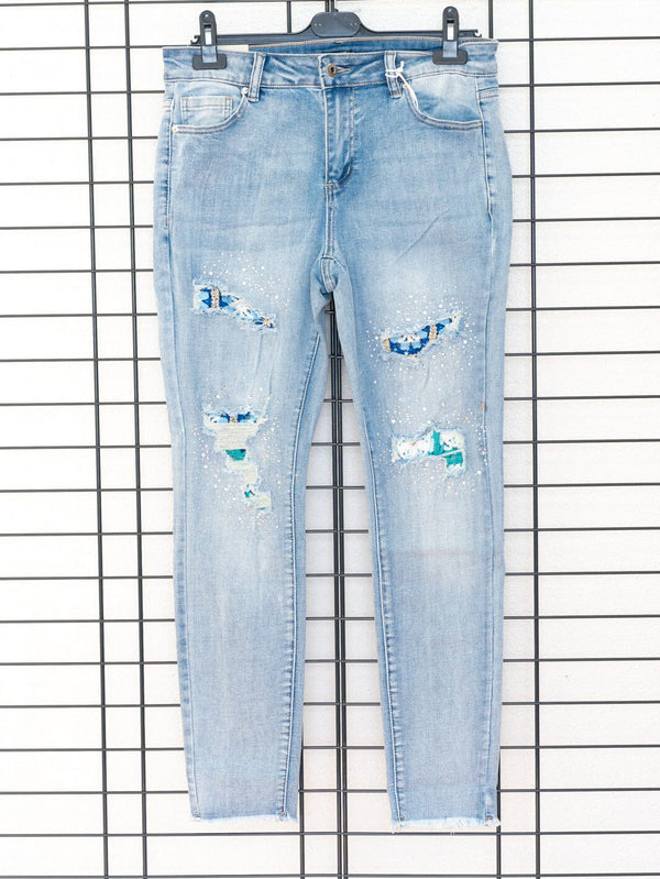 Jeanshose Monday Premium Boho-Look | 5 Größen – zweite Ansicht