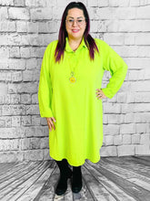 Kekoo Blusenkleid in lebhaftem Grün - CurvyRausch - Plus Size Damenmode