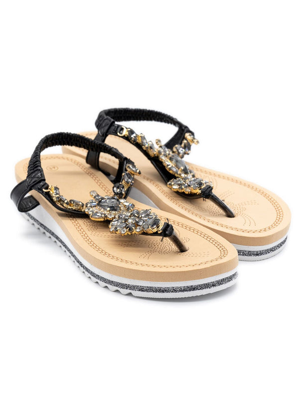 Sandalen mit Swarovskisteinchen | 36 - 39 – in großen Größen von CurvyRausch. Stylische Plus Size Fashion für kurvige Frauen.