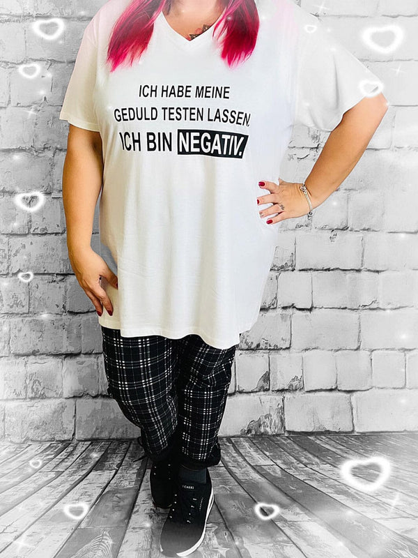 Shirt "Ich habe meine Geduld..." by CurvyRausch - CurvyRausch - Plus Size Damenmode