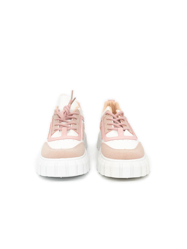 Sneakers in weiß und rosa – zweite Ansicht