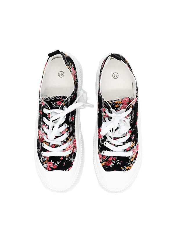 Sommerliche Sneaker mit floralem Muster | 36 - 41 – zweite Ansicht