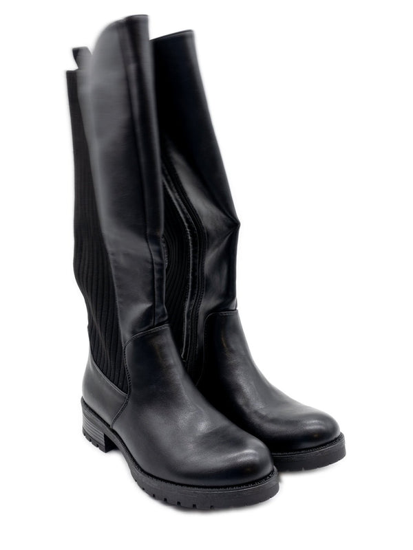 Stiefel mit Sockenstoffeinsatz – zweite Ansicht