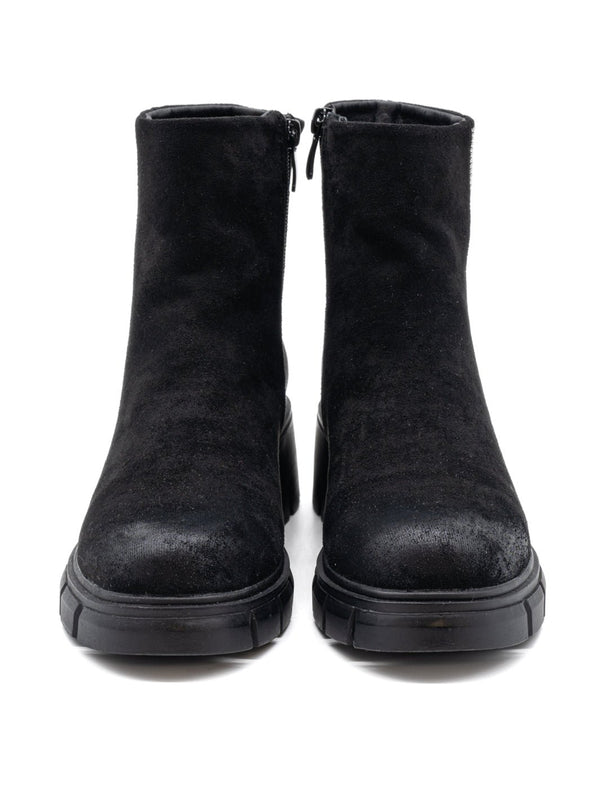 Strass-Besetzte Boots in Schwarz und Fuchsia | 36-40 – zweite Ansicht