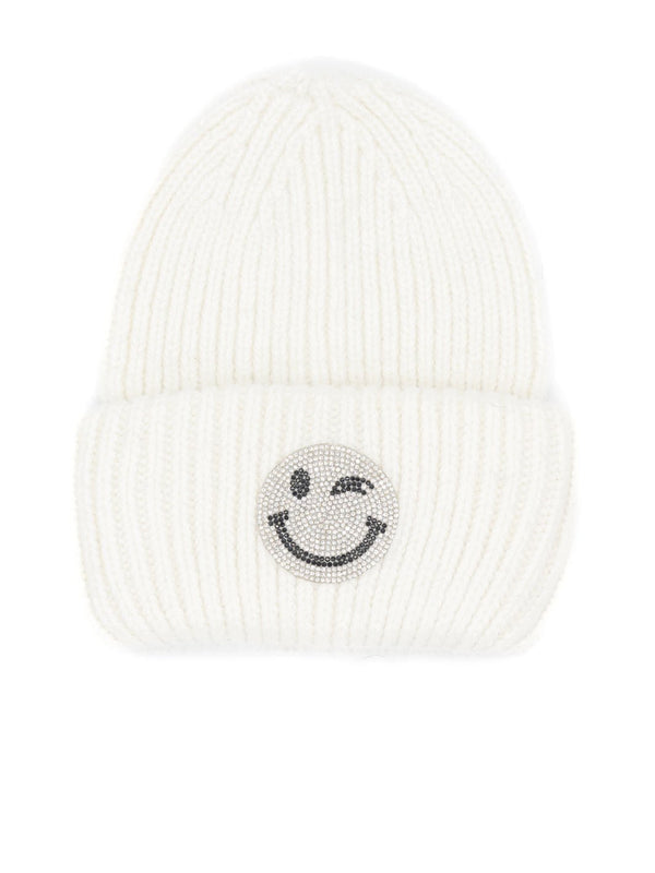 Super schöne Mütze mit Smiley - CurvyRausch - Plus Size Damenmode