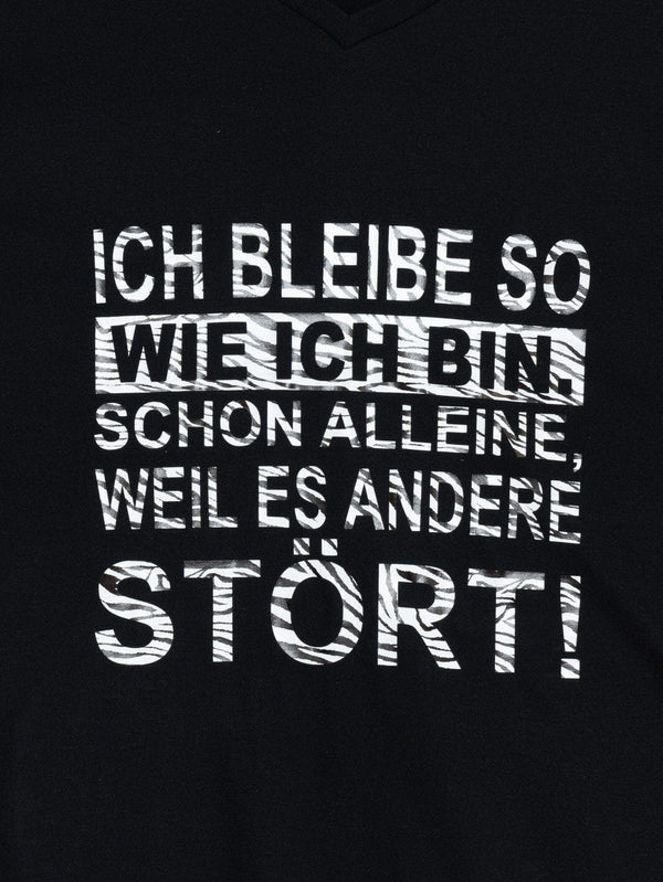 T - Shirt "Ich bleibe so wie ich bin..." by CurvyRausch - CurvyRausch - Plus Size Damenmode